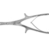 GORNEY SEPTAL SCISSOR, DOUBLE-ACTION, ANGLED, SERRATED, 7 3/4" GERMAN STAINLESS STEEL O.R. GRADE STAINLESS STEEL