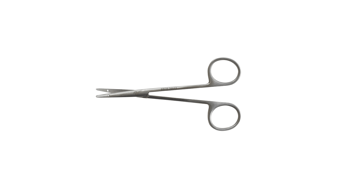 LITTLER Dissecting Scissor, curved tips with eye for suture