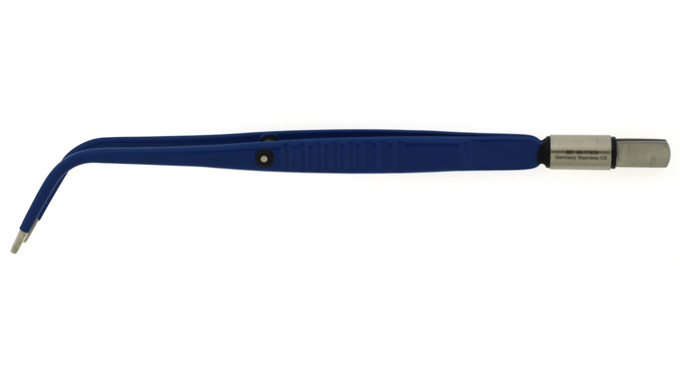 BR90-17575 Bipolar Forceps, Non-Stick, 2.0mm, upward angled, with platform